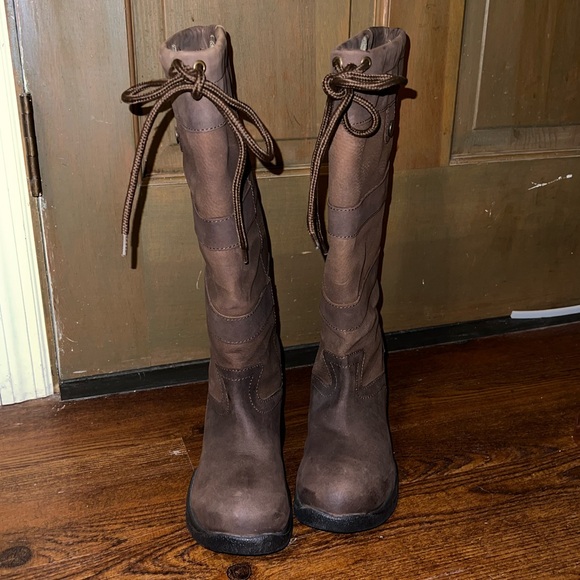 OEQ Ladies Brooke Country Durable Waterproof Brown Equestrian Tall Boot Size 7W - Picture 5 of 15